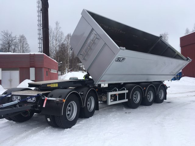 5-axlad tippvagn sidomatic 42 ton, SLP Sverige